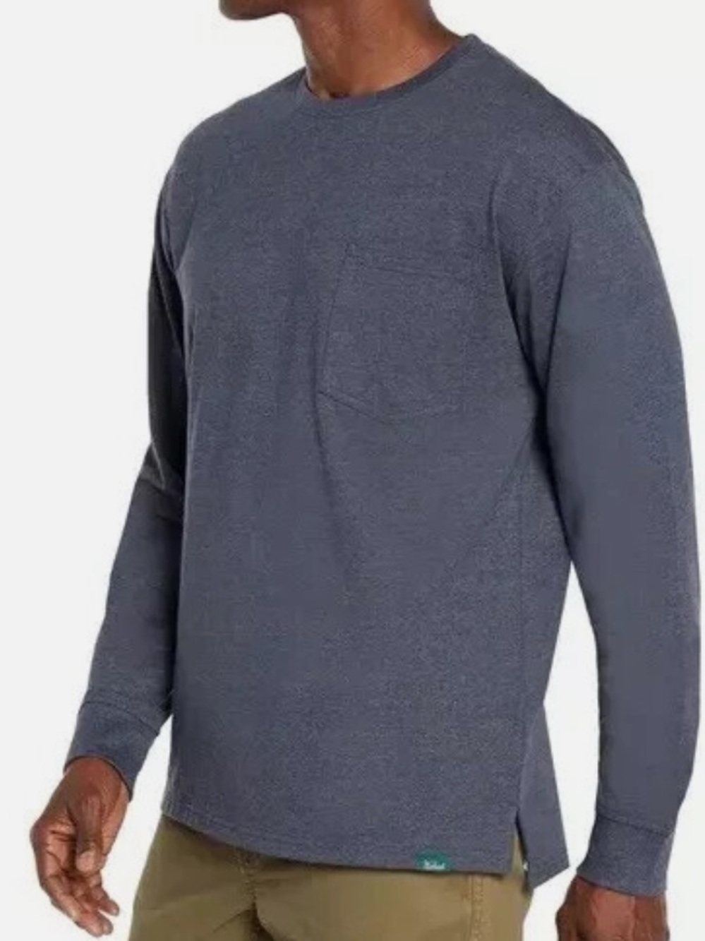 Woolrich Men's Long-Sleeve Crew Pocket Shirt - Navy